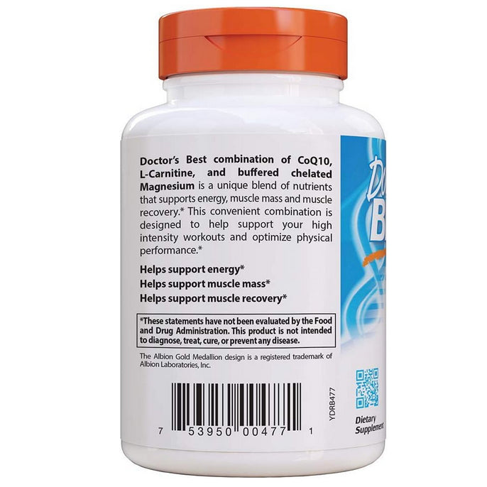 LowCost PH| Doctor's Best Coq10/l-Carnitine/Magnesium Unique Blend, Supports Energy, Muscle Mass