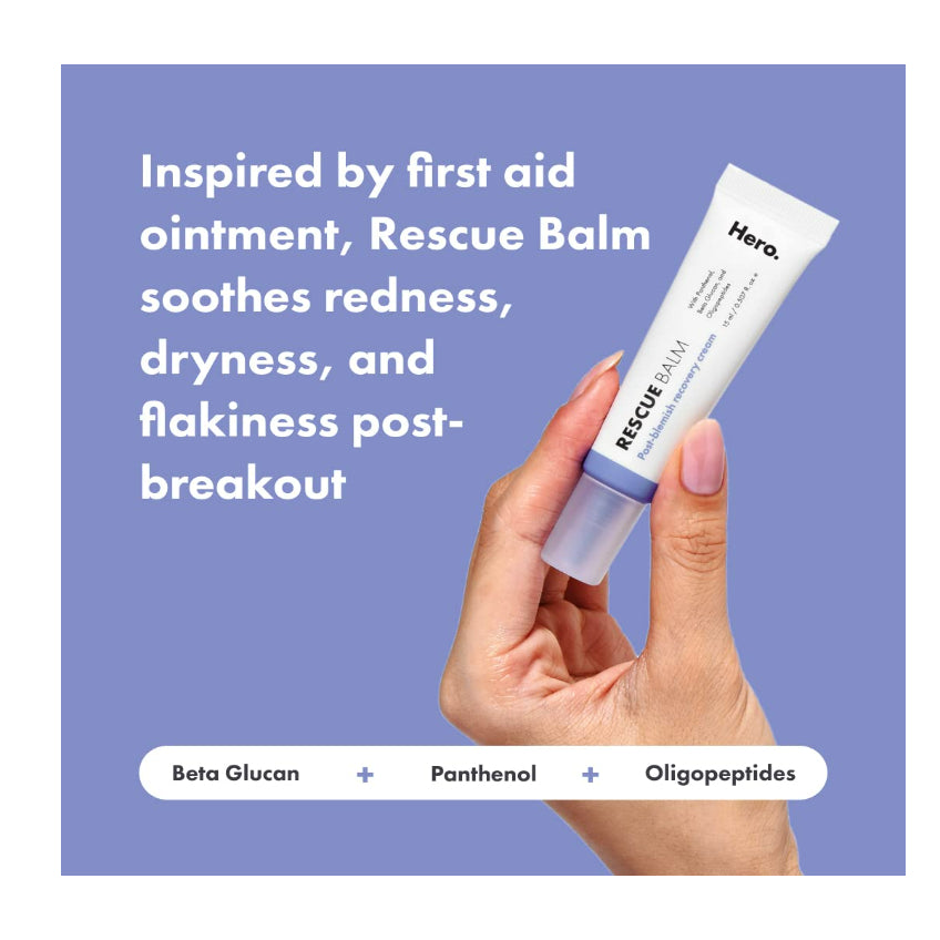 USAonhand| Hero Cosmetics, Rescue Balm, Post Blemish Recovery Cream, 0.507 fl oz (15 ml)