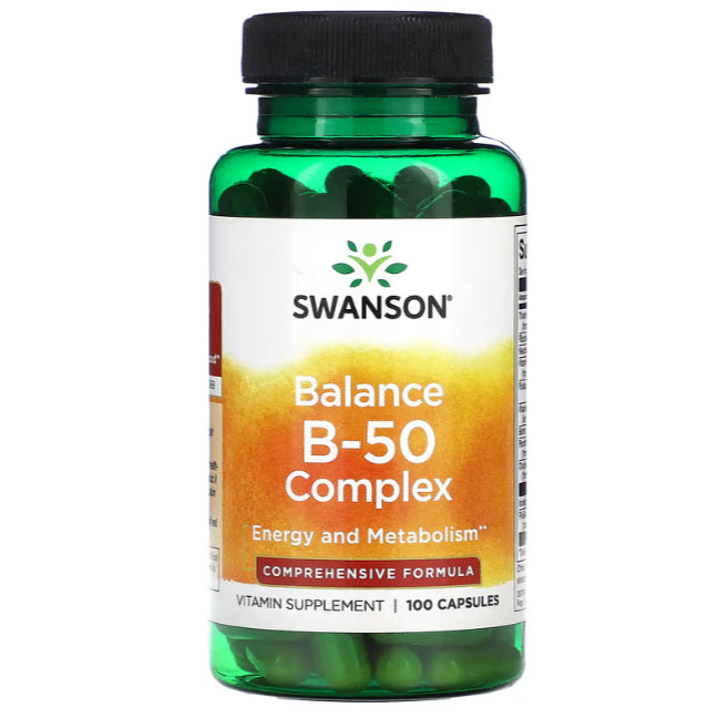 Swanson Ph | Swanson, Balance B-50 Complex 250 Capsules. Energy and Metabolism Comprehensive Formula