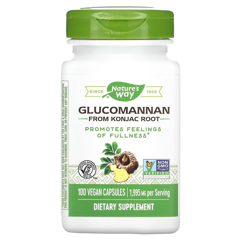 Nature's Way, Glucomannan from Konjac Root, 1,995 mg, 100 Vegan Capsules