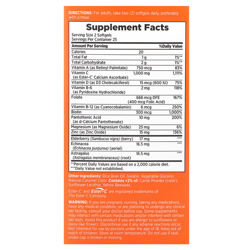 Nature's Bounty, Gold Series ( 24-Hour Immune Support & Antioxidant Defense )