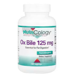 LowCostPH | Nutricology Ox Bile, 50mg|125mg Vegicaps No Gallbladder, Digestive Enzymes for Liver
