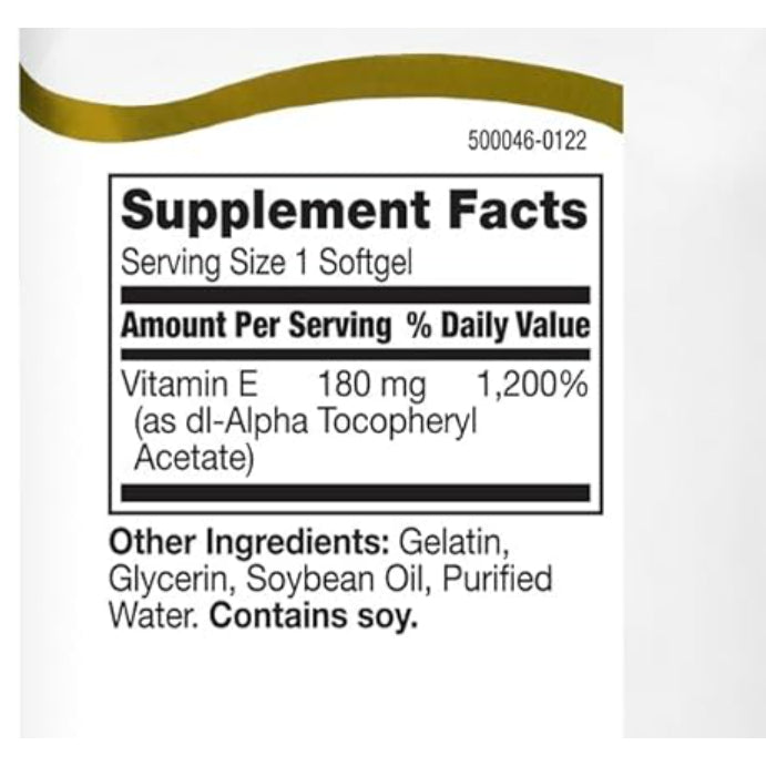 LowCostPH | 21st Century, Vitamin E, 180 mg, 450 mg, 90mg, 268mg, Softgels, Antioxidant Support