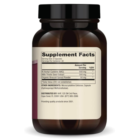 LowCostPH| Dr. Mercola, NAC with Milk Thistle, 500 mg, 60 Capsules