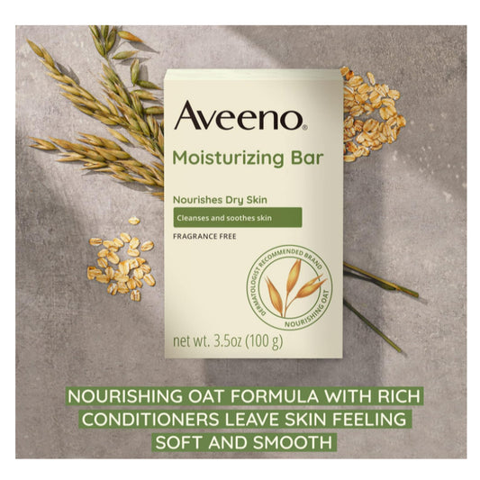 LowCostPH | AVEENO Naturals Moisturizing Bar for Dry Skin 3.50 oz | Anti-Itch Concentrated Lotion