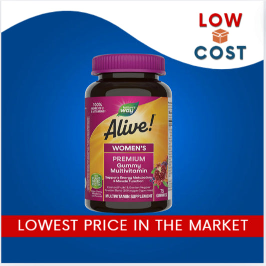LowCostPh | Nature’s Way Alive! Premium Women’s Gummy Multivitamin, Supports Energy & Metabolism