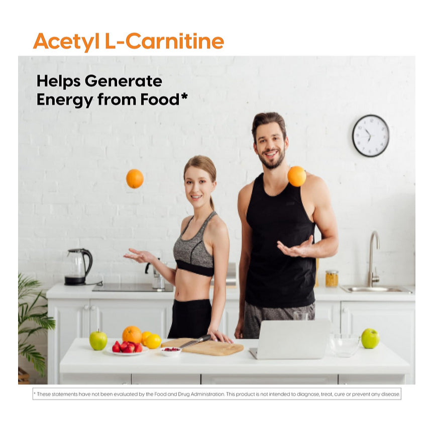 LowCost PH|Doctor's Best Acetyl L-Carnitine, Help Boost Energy Production, Support Memory/Focus,Mood