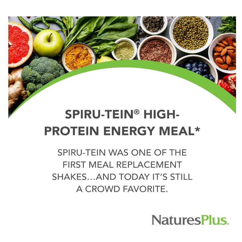 LowCost PH| NaturesPlus, Spiru-Tein, Protein Powder Meal, Vanilla, 2.12 lbs (960 g)