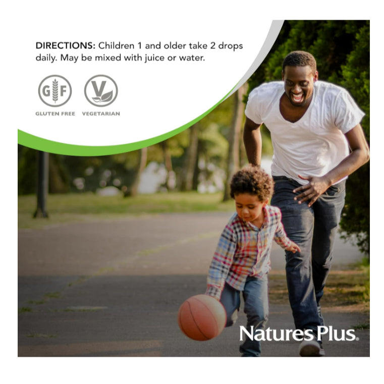 LowCostPh | Natural Factors, NaturesPlus Animal Parade, Vitamin D3 for Kids, 10 mcg (400 IU) | Drops