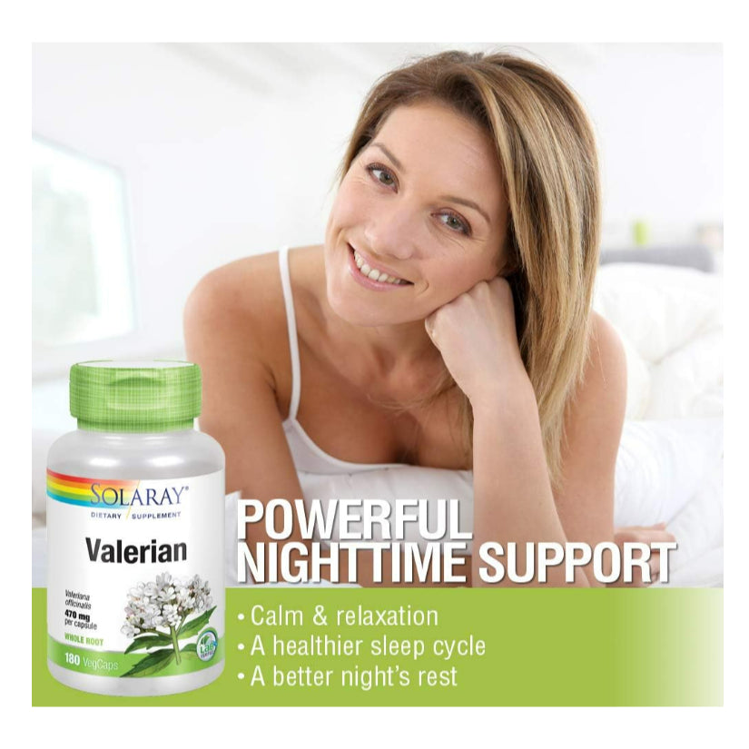 LowCost PH| Solaray, True Herbs, Valerian, 470 mg, 100 VegCaps