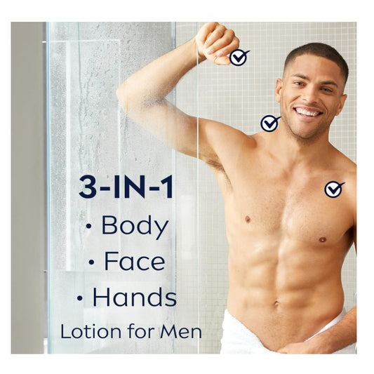 USAOnhand| Nivea, Men, Maximum Hydration, 3-in-1 Nourishing Lotion, Aloe Vera, 16.9 fl oz (500 ml)