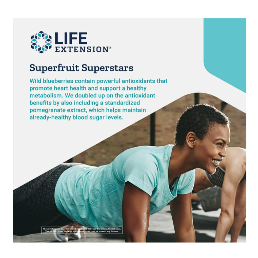 LowCostPH| Life Extension Blueberry Extract & Pomegranate β Antioxidants Supplement with Wild Bluebe