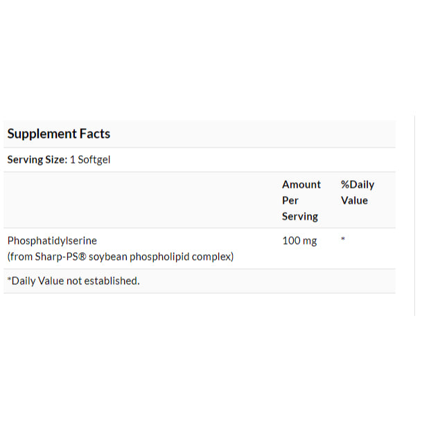 Swanson Ph | Swanson, Phosphatidylserine, 100mg, 300mg, Softgels Brain and Nervous System Health