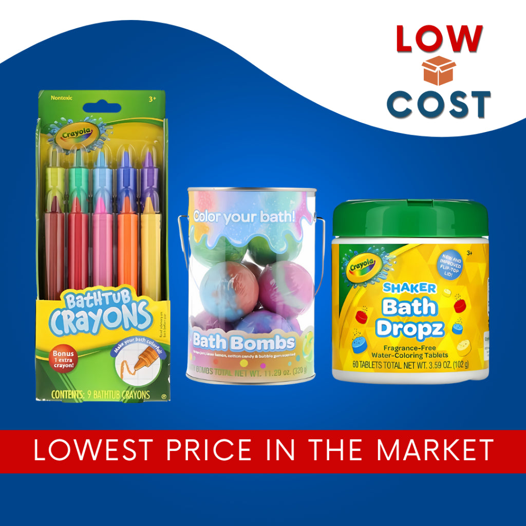 Low Cost Ph | Crayola, Bath Bombs, Grape Jam, Laser Lemon, Cotton Candy & Bubble Gum Scented.
