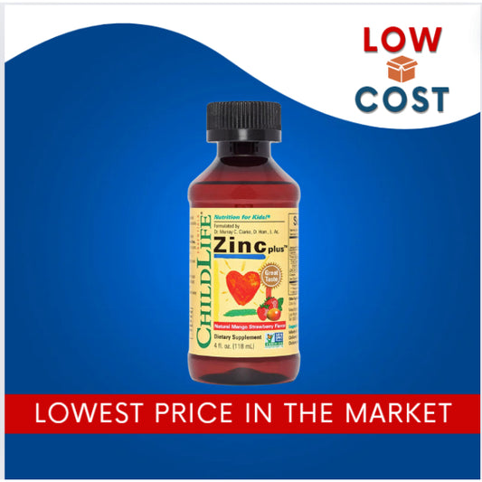 LowCostPH| ChildLife Essentials, Essentials, Zinc Plus, Natural Mango Strawberry , 4 fl oz (118 ml)