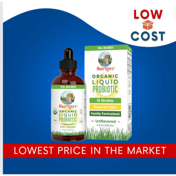 LowCOstPH| MaryRuth's, Organic Liquid Probiotic, Unflavored, 2 fl oz (60 ml) 1 year +