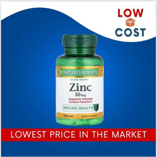 LowCostPh | Nature's Bounty, Zinc, 50 mg, 200 Tablets |  for Immune System Support