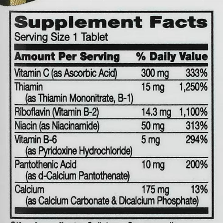 LowCostPh | 21st Century, B-100 B-50 Complex, Prolonged Release, B-12 1,000 mcg Tablets