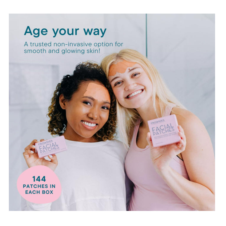 LowCostPH| Frownies, Facial Patches for Corners of Eyes & Mouth, 144 Patches| Rosewater Hydrator 59m