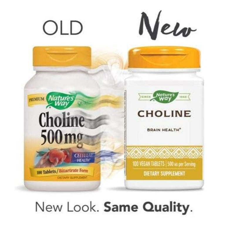 LowCostPh | Nature's Way, Choline & Inositol, 1,000 mg, 100 Capsules (500 mg per Capsule)