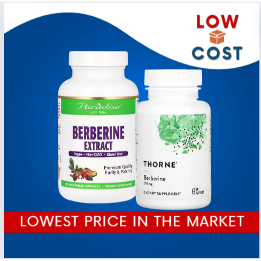 LOwCostPh | Paradise Herbs, Berberine Extract, 60 | 180 Vegetarian Capsules