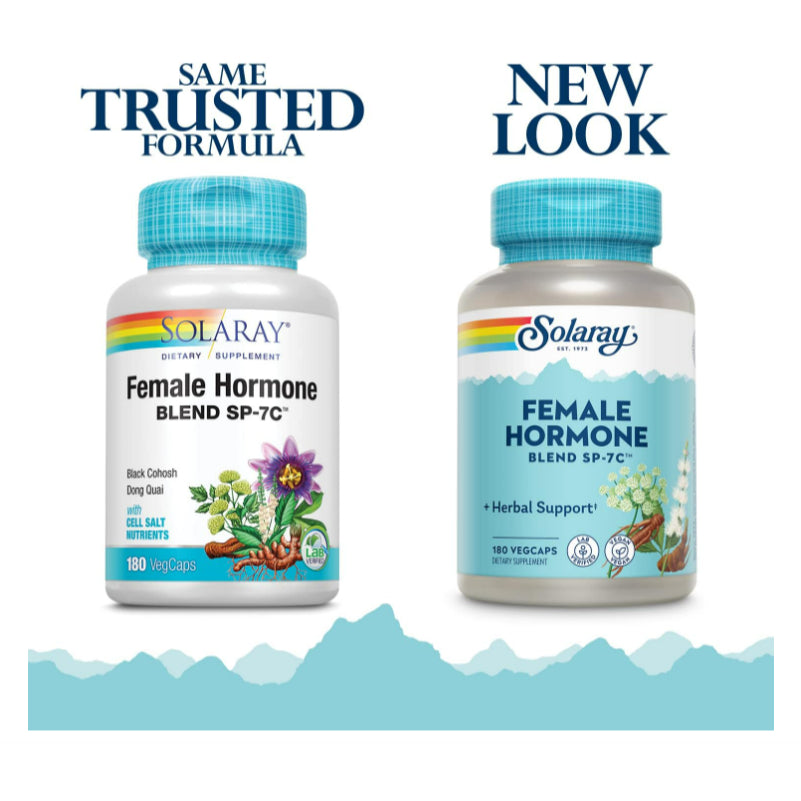 LowCostPh | Solaray, Female Hormone Blend SP-7C, 100 VegCaps, Herbal Support, Dietary Supplement