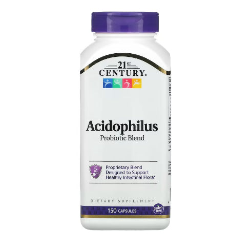 LowCostPH | 21st Century Acidophilus Probiotic Blend, 150 Capsules Support Healthy Intestinal
