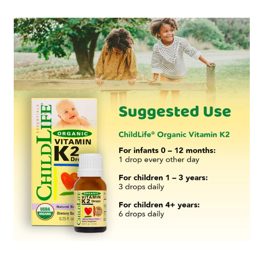 USA Onhand | ChildLife Essentials Organic Vitamin D3 & K2 Drops ( Children's Health )
