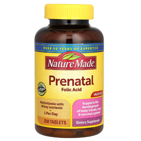 LowCostPh | Nature Made, Prenatal Folic Acid, 250 | 90 Tablets