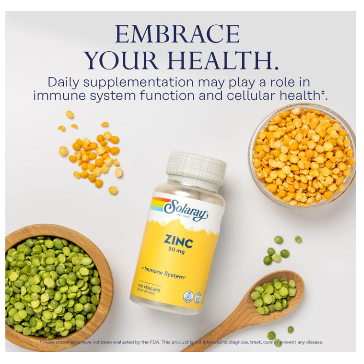 LowCostPh | Solaray, Optizinc, 30 mg, Zinc Copper with Kelp & Pumpkin Seed, Bio, Citrate, Copper,