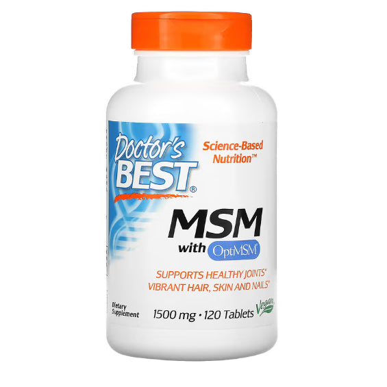 LowCostPH | Doctor's Best, MSM with OptiMSM, 1,000 mg, 180 | 360 Capsules | Powder 250g