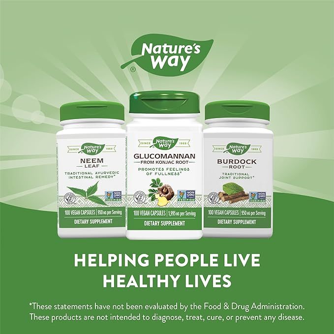 Nature's Way, Glucomannan from Konjac Root, 1,995 mg, 100 Vegan Capsules