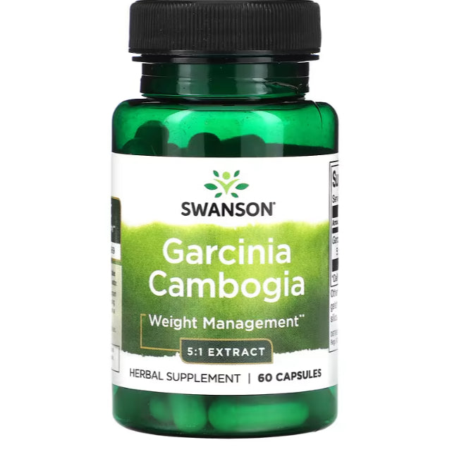 Swanson Ph | Swanson, Garcinia Cambogia 5:1 Extract 60 Capsules Weight Management, Herbal Supplement