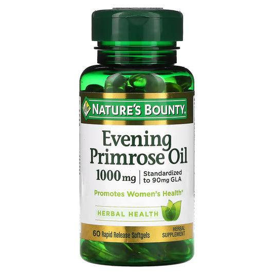 LowCostPH | Nature's Bounty, Evening Primrose Oil, 1,000 mg, 60 Rapid Release Softgels