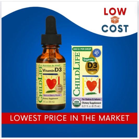 LowCostPH| CHILDLIFE ESSENTIALS Organic Vitamin D3 Liquid Drops, Natural Berry Flavor Gluten Free