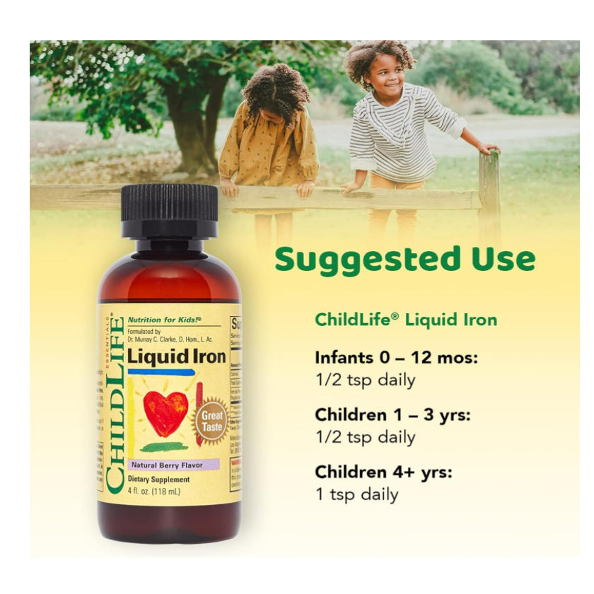 LowCost| ChildLife Essentials, Liquid Iron, Natural Berry, 4 fl oz (118 ml)