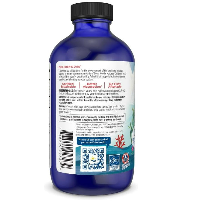 LowCostPh | Nordic Naturals, Children's DHA, Ages 1-6, Strawberry, 4 fl oz, 8 fl oz, 16 fl oz