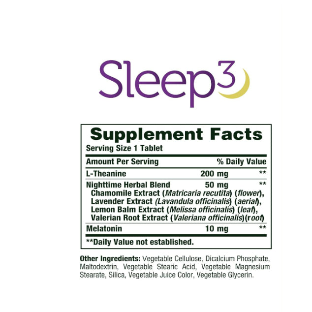 Lowcostph | Nature's Bounty, Sleep 3, Maximum Strength, Drug-Free Sleep Aid, 30 Tri-Layered Tablets