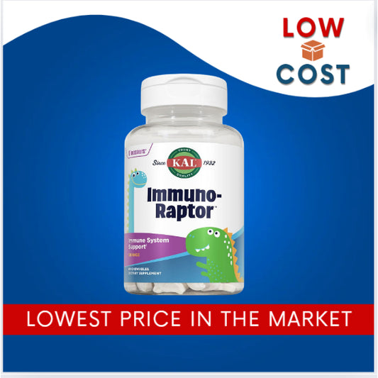 LowCostPH| KAL, Dinosaurs, Immuno-Raptor, Orange, 60 Chewables