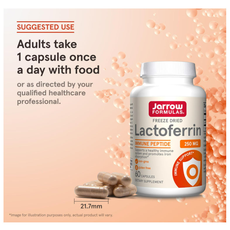 LowCostPH| Lactoferrin 250 mg - Immune-Supporting Glycoprotein - For Healthy Immune System Support