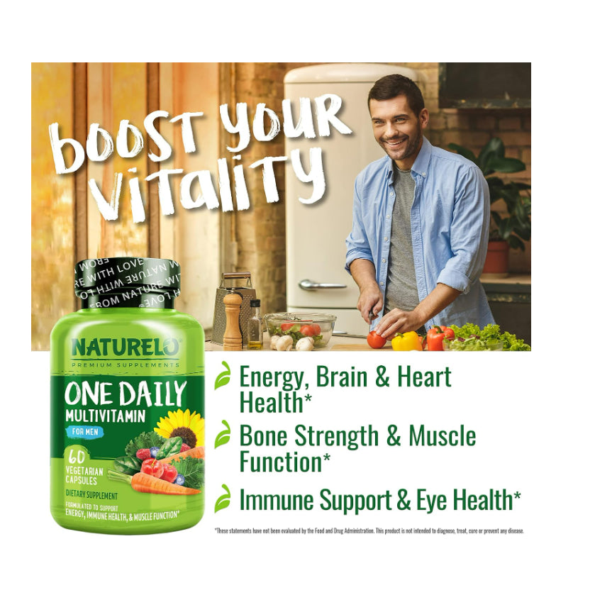 LowCostPH | NATURELO One Daily Multivitamin for Men & Women - with Vitamins & Minerals + Organic