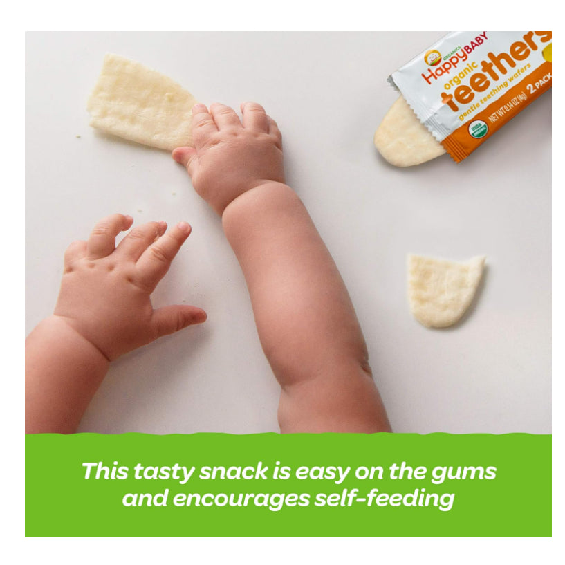 Low Cost Ph | HappyFamily Organics, Organic Teethers, Gentle Teething Wafers Dissolve Easily.