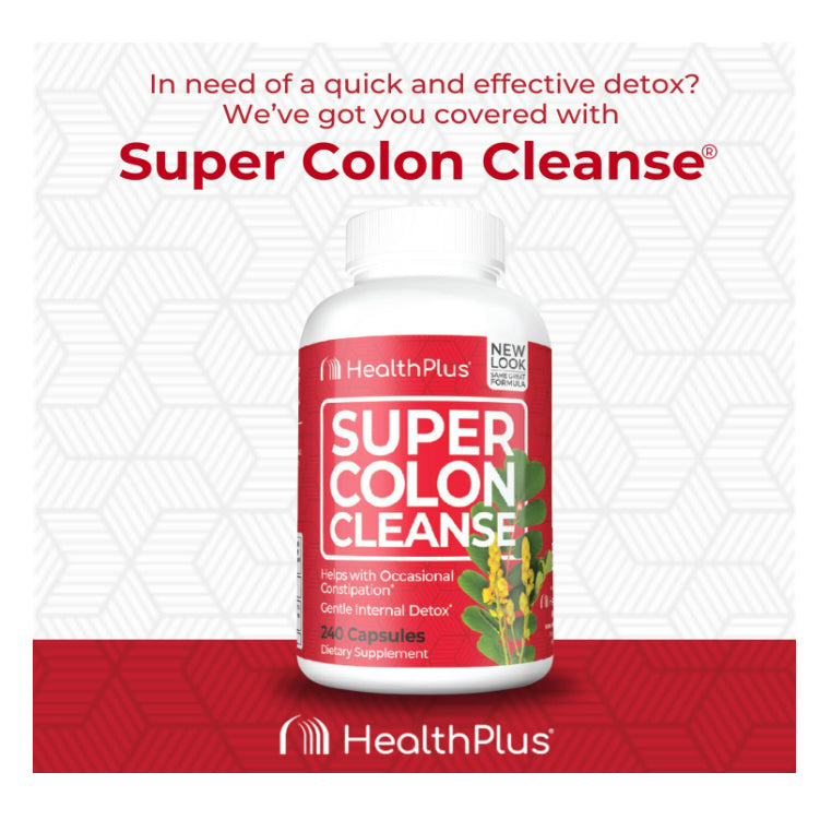 LowCostPH| Health Plus Super Colon Cleanse 10 Day Gentle Gut Cleanse Detox, Psyllium Husk, Probiotic
