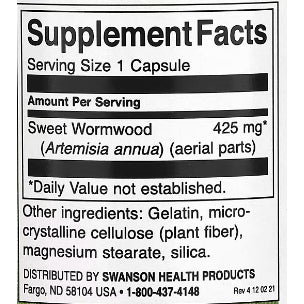 LowCost PH| Swanson, Full Spectrum Sweet Wormwood, 425 mg, 90 Capsules