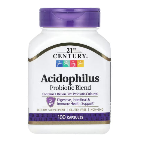 LowCostPH | 21st Century Acidophilus Probiotic Blend, 150 Capsules Support Healthy Intestinal