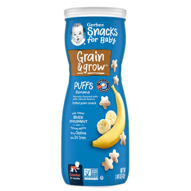 Low Cost PH | Gerber, Organic Puffs for 8+ Months, healthy finger food snacks, natural for babies