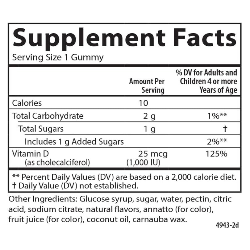 USA Onhand | Carlson, Kid's, Vitamin D3 Gummies, Natural Fruit ( Bone, Joint & Cartilage )