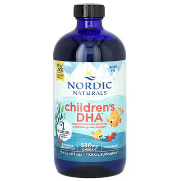 LowCostPh | Nordic Naturals, Children's DHA, Ages 1-6, Strawberry, 4 fl oz, 8 fl oz, 16 fl oz