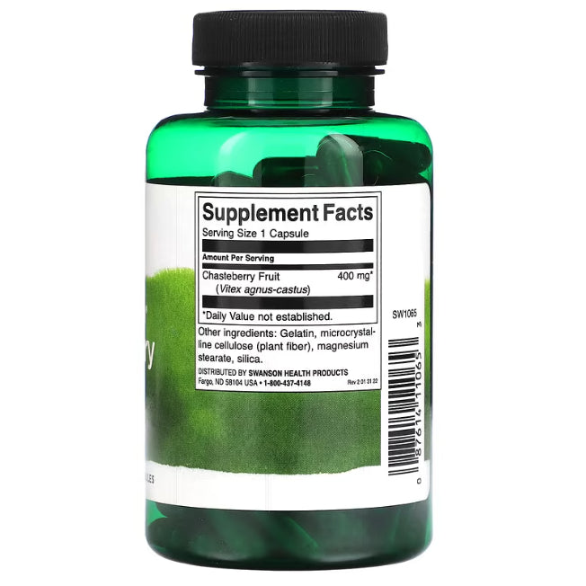 Swanson Ph | Swanson, Full Spectrum Chasteberry Fruit Dong Quai, Supports Hormone Cycle Production