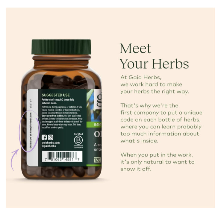 LowCostPH| Gaia Herbs, Olive Leaf, 120 Vegan Liquid Phyto-Caps